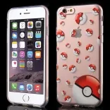 TPU чехол EGGO Pokemon Go для iPhone 6 Plus/6S Plus (Poke Balls (прозрачный))
