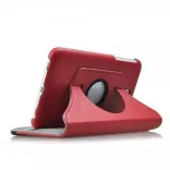 Чехол EGGO для Samsung Galaxy Tab 3 7.0 T2100/T2110 (кожа, красный, поворотный)