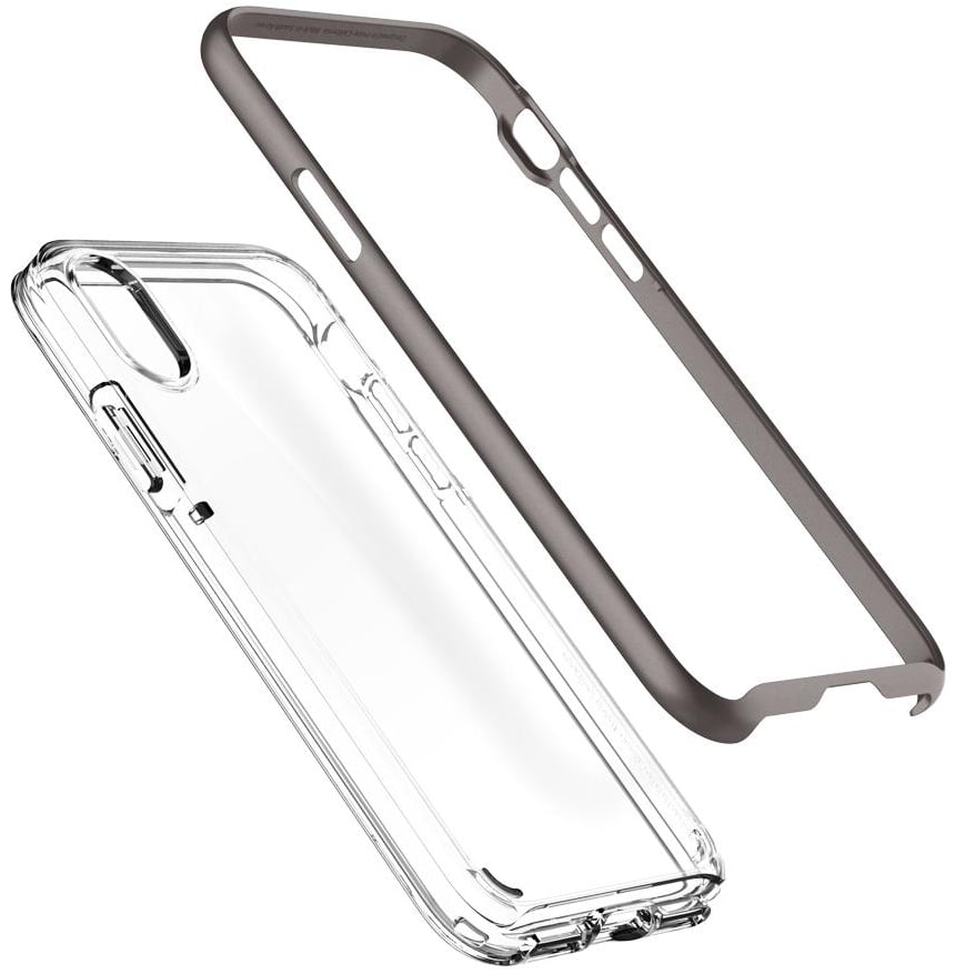 Spigen Case Neo Hybrid Crystal for iPhone X Gunmetal (057CS22172) - ITMag