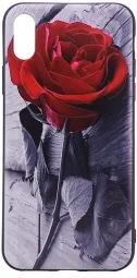 TPU чехол OMEVE Pictures для Apple iPhone X (5.8") (червона Троянда)