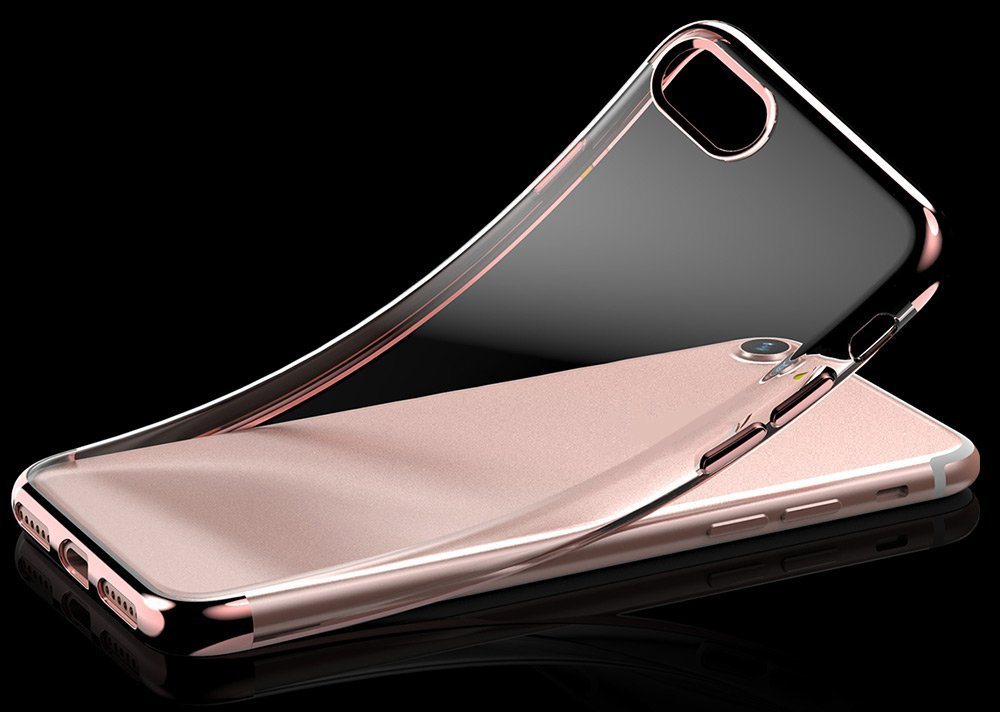 Чехол Baseus Shining Case (TPU) For iphone7 Rose Gold (ARAPIPH7-MD0R) - ITMag