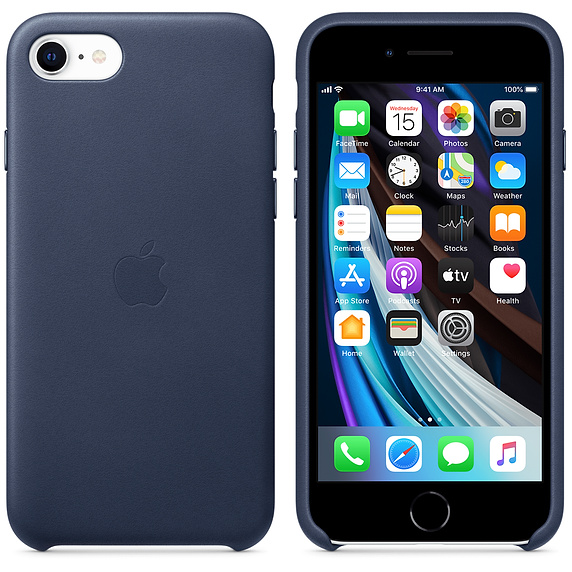 Apple iPhone SE Leather Case - Midnight Blue (MXYN2) Copy - ITMag