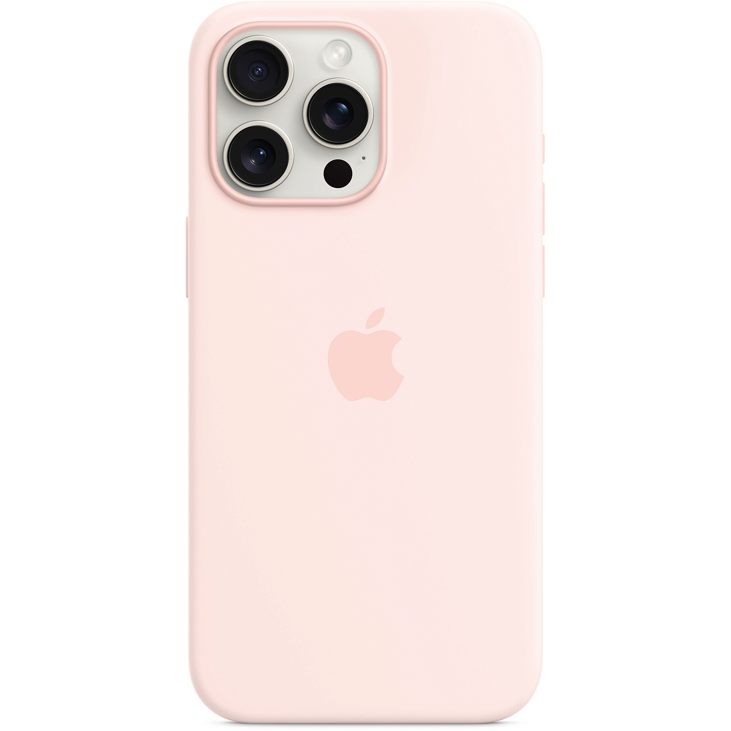 Apple iPhone 15 Pro Max Silicone Case with MagSafe - Light Pink (MT1U3) Copy - ITMag