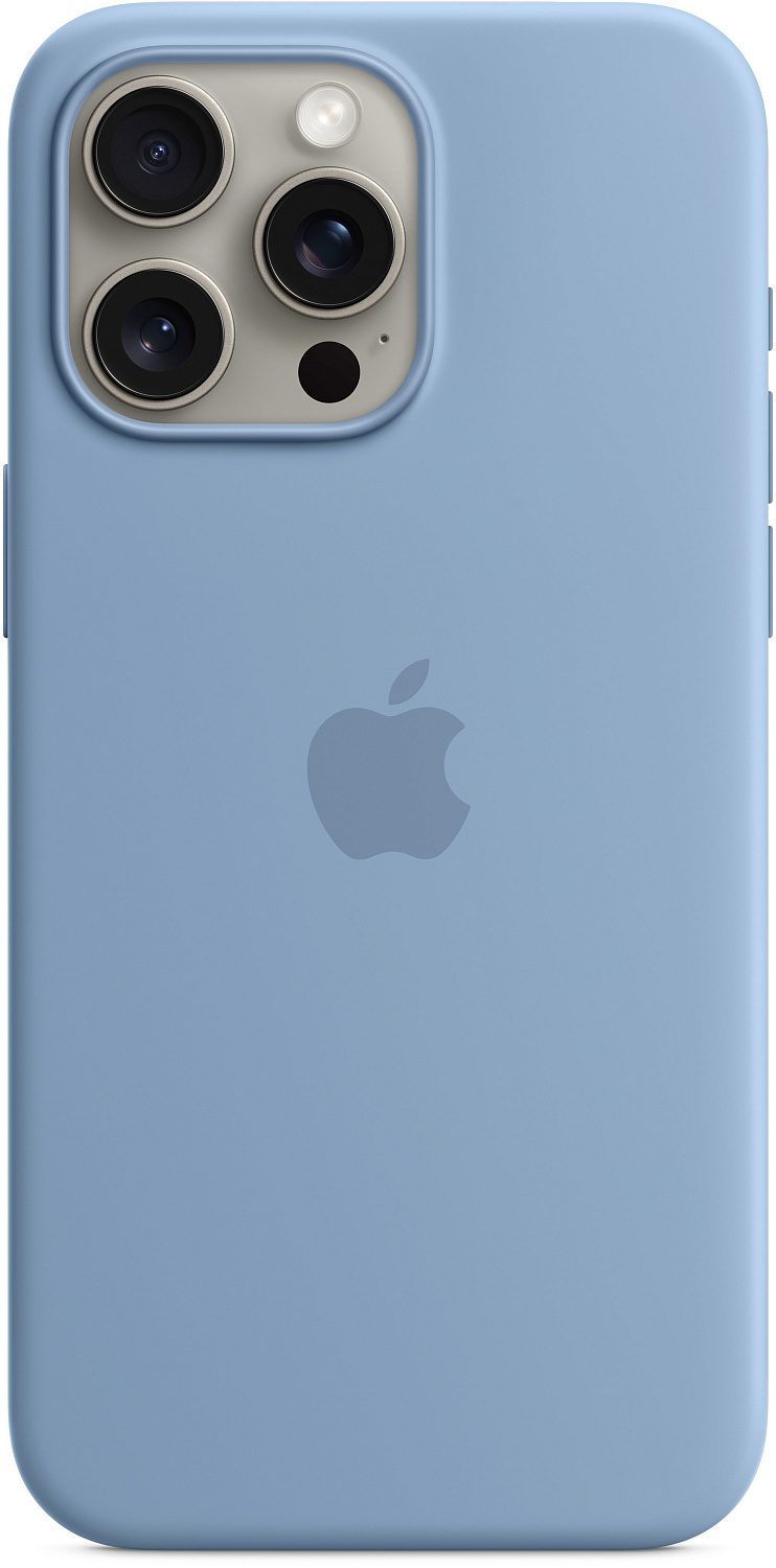 Apple iPhone 15 Pro Silicone Case with MagSafe - Winter Blue (MT1L3) Copy - ITMag