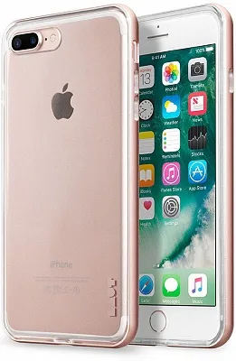 Бампер LAUT EXO-FRAME Aluminium bampers для iPhone 7 Plus - Rose Gold (LAUT_IP7P_EX_RG) - ITMag
