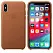 Apple iPhone XS Leather Case - Saddle Brown (MRWP2) - ITMag