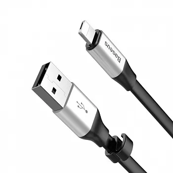 Кабель Baseus Two-in-one Portable Cable (Android/iOS) Silver (CALMBJ-0S) - ITMag