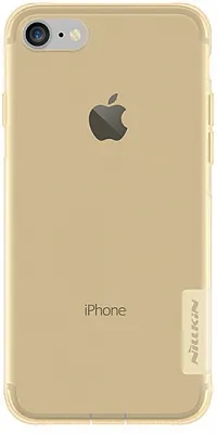 TPU чехол Nillkin Nature Series для Apple iPhone 7 (4.7") (Золотой (прозрачный)) - ITMag