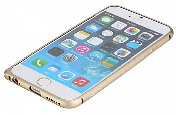 Металлический бампер Rock Arc Slim Guard для Apple iPhone 6/6S (4.7") (Золотой / Gold) - ITMag