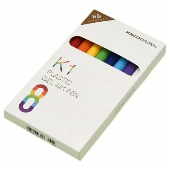 Xiaomi KACO K1 Candy Color Multicolor Black Gel Ink Pen 8pcs (3017524)