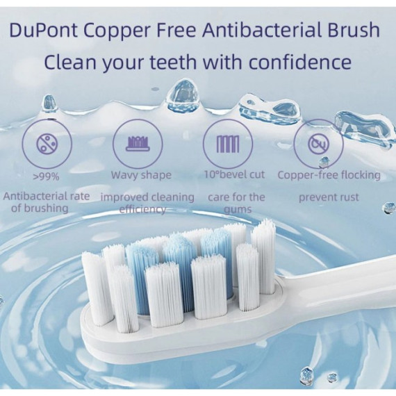 Електрична зубна щітка Xiaomi Mijia Sonic Electric Toothbrush T302 Streamer Silver (BHR6744CN)