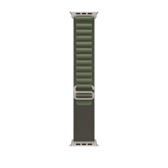 Apple Watch Ultra GPS + Cellular 49mm Titanium Case with Green Alpine Loop - Medium (MQEW3/MQFN3)