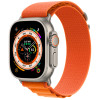 Apple Watch Ultra GPS + Cellular 49mm Titanium Case with Orange Alpine Loop - Medium (MQEU3/MQFL3)