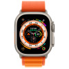 Apple Watch Ultra GPS + Cellular 49mm Titanium Case with Orange Alpine Loop - Medium (MQEU3/MQFL3)