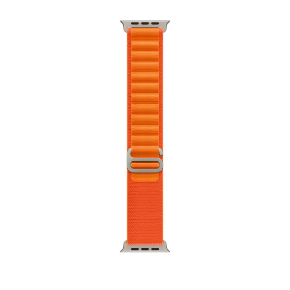 Apple Watch Ultra GPS + Cellular 49mm Titanium Case with Orange Alpine Loop - Medium (MQEU3/MQFL3)