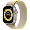 Apple Watch Ultra GPS + Cellular 49mm Titanium Case with Yellow/Beige Trail Loop - M/L (MQF23/MQFU3)