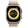 Apple Watch Ultra GPS + Cellular 49mm Titanium Case with Yellow/Beige Trail Loop - M/L (MQF23/MQFU3)
