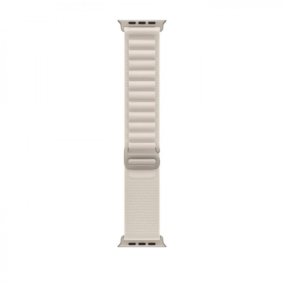 Apple Watch Ultra GPS + Cellular 49mm Titanium Case with Starlight Alpine Loop - Large (MQF13/MQFT3)