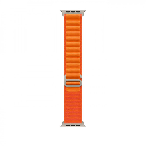 Apple Watch Ultra GPS + Cellular 49mm Titanium Case with Orange Alpine Loop - Large (MQEV3/MQFM3)