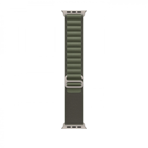 Apple Watch Ultra GPS + Cellular 49mm Titanium Case with Green Alpine Loop - Large (MQEX3/MQFP3)