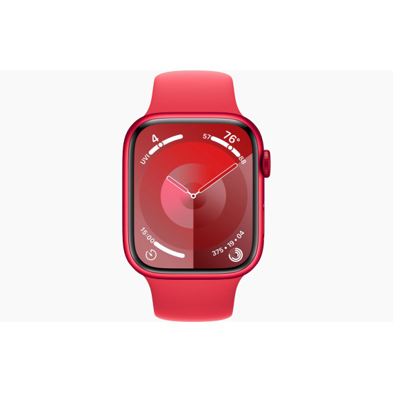 Apple Watch Series 9 GPS 45mm PRODUCT RED Alu. Case w. PRODUCT RED Sport Band - M/L (MRXK3)