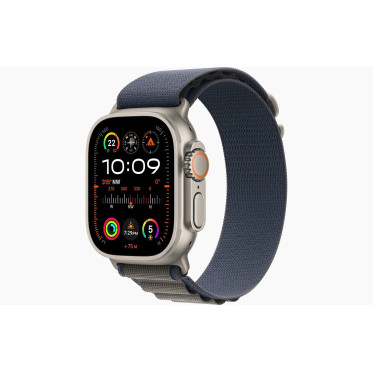 Apple Watch Ultra 2 GPS + Cellular 49mm Titanium Case with Blue Alpine Loop - Large (MREQ3)