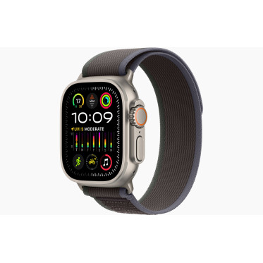 Apple Watch Ultra 2 GPS + Cellular 49mm Titanium Case with Blue/Black Trail Loop - M/L (MRF63)