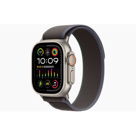 Apple Watch Ultra 2 GPS + Cellular 49mm Titanium Case with Blue/Black Trail Loop - S/M (MRF53)