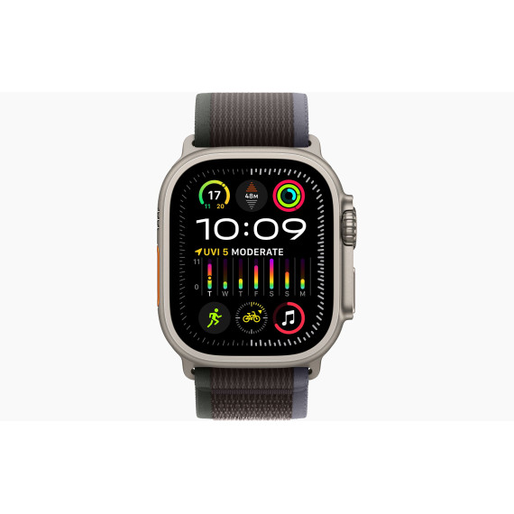 Apple Watch Ultra 2 GPS + Cellular 49mm Titanium Case with Blue/Black Trail Loop - S/M (MRF53)