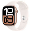 Apple Watch Series 10 GPS 46mm Rose Gold Alu. Case w. Light Blush Sport Band - S/M (MWWT3)