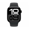 Apple Watch Series 10 GPS 42mm Jet Black Alu. Case w. Black Sport Band - S/M (MWWE3)
