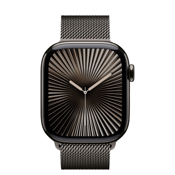 Apple Watch Series 10 GPS + Cellular 42mm Slate Titanium Case w. Slate Milanese Loop (MX053)