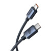Кабель USB Type-C Baseus Crystal Shine Series Fast Charging Data Cable Type-C to Type-C 100W 1.2m Black (CAJY000601)