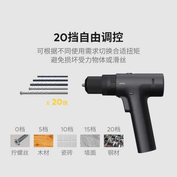 Дрель-шуруповерт Hoto 12V Brushless Drill (HTE0029CN)