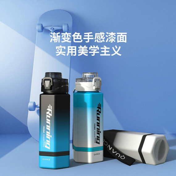 Бутылка для воды Xiaomi Quange Full sports cup White and Blue Tritan 780Ml Water Cup (6972229764763)