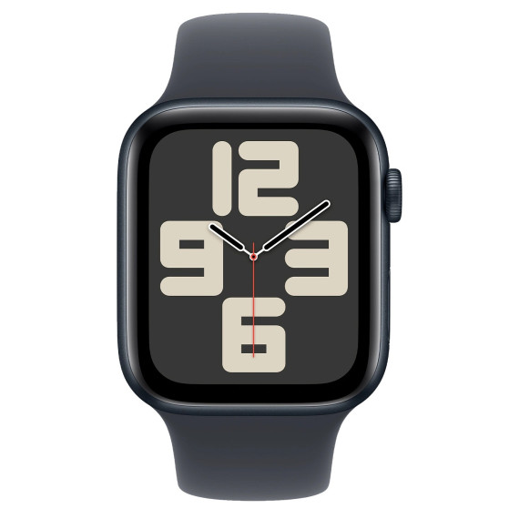Apple Watch SE 2 GPS 44mm Midnight Aluminium Case w. Midnight Sport Band - S/M (MXEJ3)