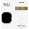Apple Watch Ultra 2 GPS + Cellular 49mm Natural Titan. Case w. Tan Alpine Loop - Medium (MX4F3)
