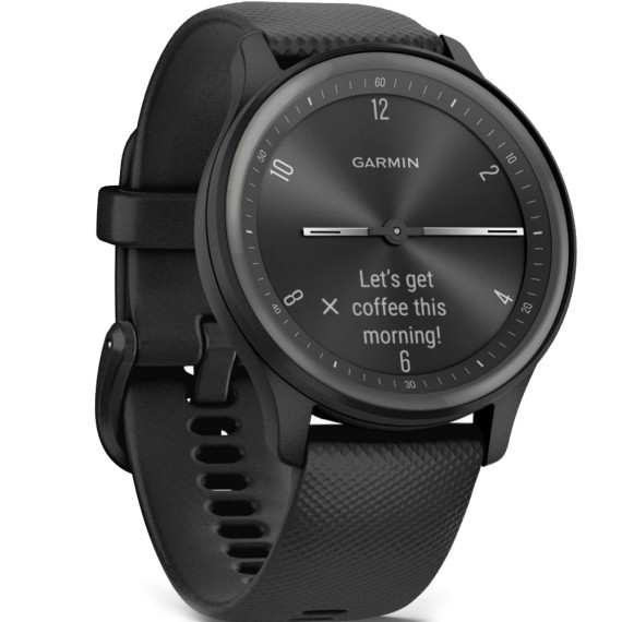 Garmin Vivomove Sport Black Case and S. Band w. Slate Accents (010-02566-00)