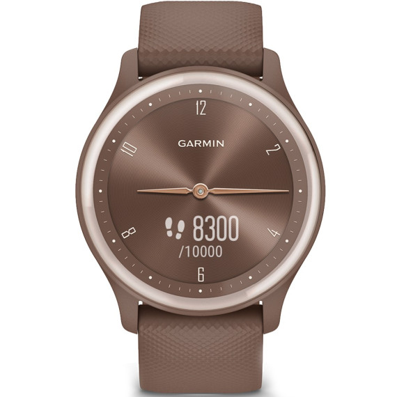 Garmin Vivomove Sport Cocoa Case and S. Band w. P. Gold Accents (010-02566-02)