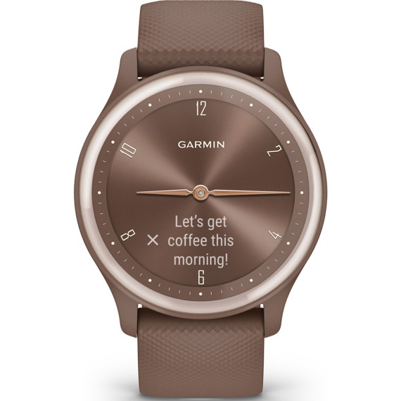 Garmin Vivomove Sport Cocoa Case and S. Band w. P. Gold Accents (010-02566-02)
