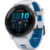 Garmin Forerunner 265 Black Bezel w. Whitestone Case and Whitestone/Tidal Blue S. Band (010-02810-01/11/51)
