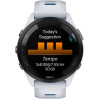 Garmin Forerunner 265 Black Bezel w. Whitestone Case and Whitestone/Tidal Blue S. Band (010-02810-01/11/51)