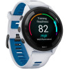 Garmin Forerunner 265 Black Bezel w. Whitestone Case and Whitestone/Tidal Blue S. Band (010-02810-01/11/51)