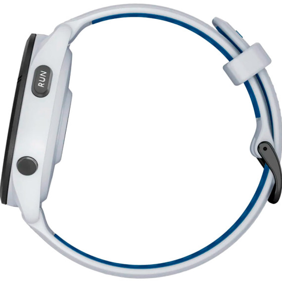 Garmin Forerunner 265 Black Bezel w. Whitestone Case and Whitestone/Tidal Blue S. Band (010-02810-01/11/51)