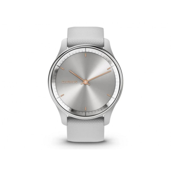Garmin Vivomove Trend Silver S. Steel Bezel w. Mist Gray Case and S. Band (010-02665-03)
