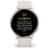 Garmin vivoactive 5 Cream Gold Aluminum Bezel with Ivory Case and Silicone Band (010-02862-11)