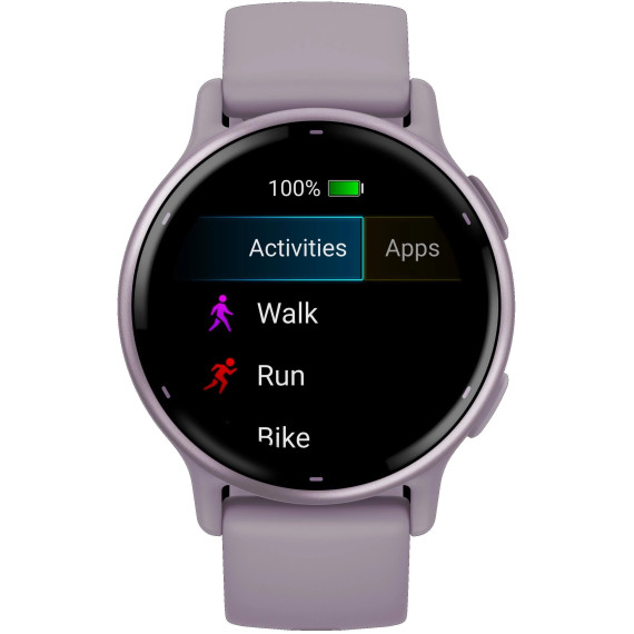 Garmin vivoactive 5 Metallic Orchid Aluminum Bezel with Orchid Case and Silicone (010-02862-13/53)