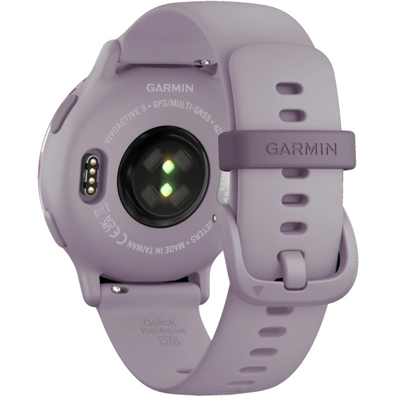 Garmin vivoactive 5 Metallic Orchid Aluminum Bezel with Orchid Case and Silicone (010-02862-13/53)