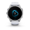 Garmin Fenix 8 43mm AMOLED Silver with Whitestone Silicone Band (010-02903-00/06)