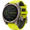 Garmin Fenix 8 47mm Solar Sapphire Titanium w. Amp Yellow/Graphite Silicone Band (010-02906-20/21)